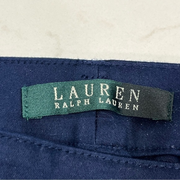 Ralph Lauren Navy Straight Leg Trousers 12 - Picture 9 of 14